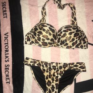 Victoria's Secret Leopard Push Up Bikini